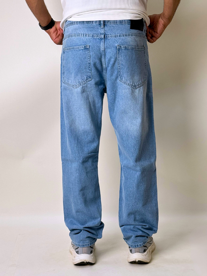 Ice Blue Wide Leg Fit