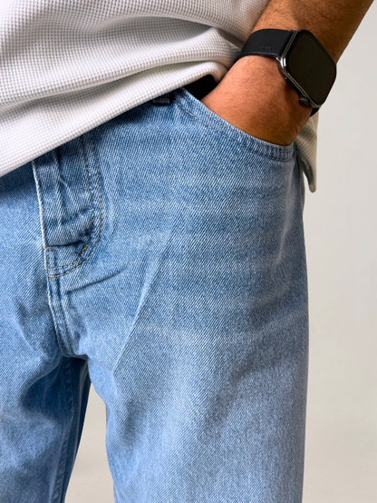 Ice Blue Wide Leg Fit