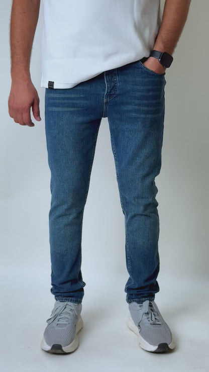 Navy olive slim wave (Basic)