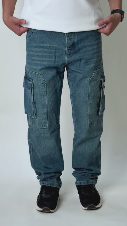 Light Olive Cargo Wide Leg